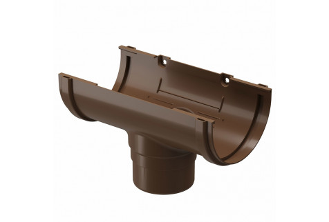 Воронка желоба пластиковая Docke Standard d120-80 мм коричневый RAL 8017