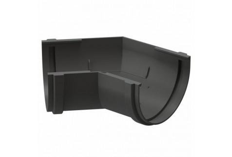Угол желоба Docke Premium пластиковый d120 мм 135° графитовый серый RAL 7024