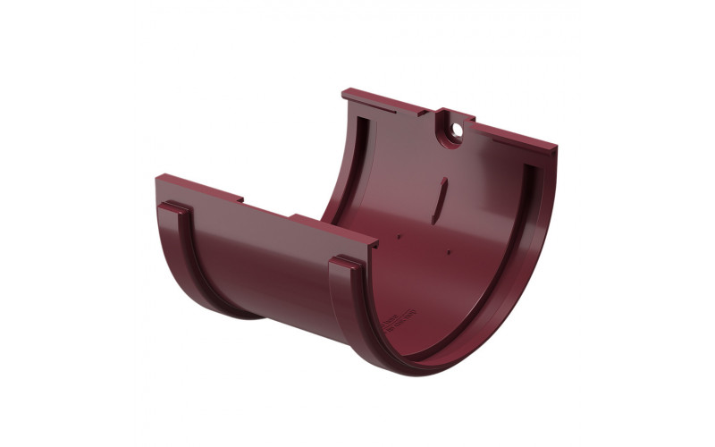 Соединение желоба пластиковое Docke Standard d120 мм красный RAL 3005