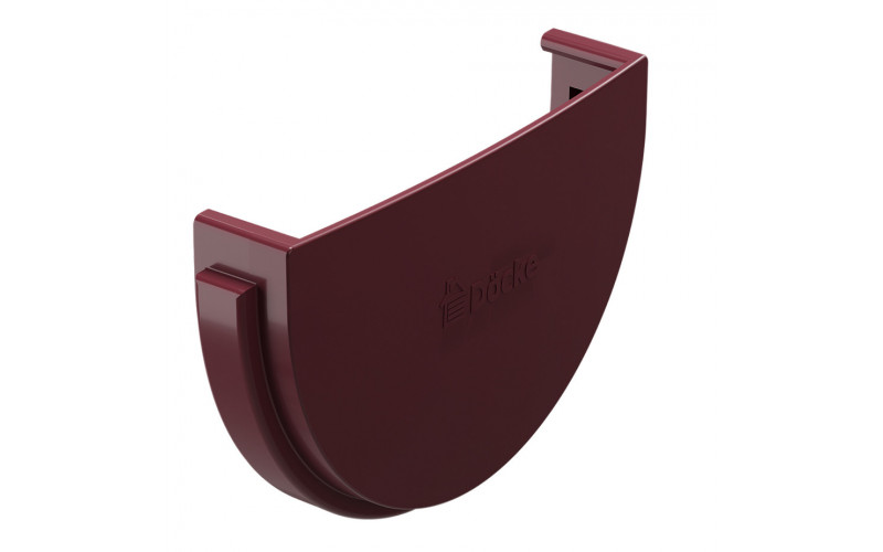 Заглушка желоба пластиковая Docke Standard d120 мм красный RAL 3005