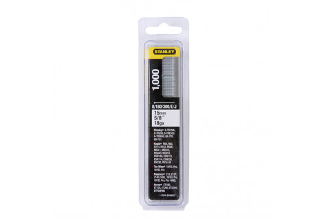 Гвозди для степлера Stanley (1-SWK-BN0625T) тип J 15 мм (1000 шт.)