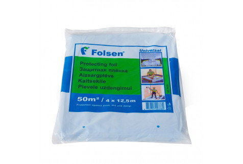 Пленка защитная Folsen 7 мкм 4х12,5 м (50 кв.м)