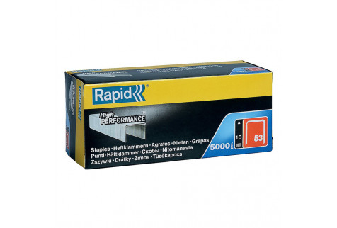 Скобы для степлера Rapid (11858810) тип 53 10 мм стальной (5000 шт.)