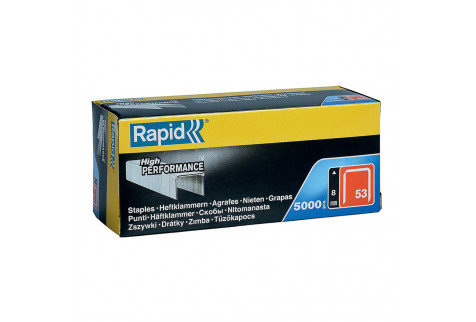 Скобы для степлера Rapid (11857050) тип 53 8 мм стальной (5000 шт.)