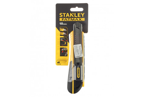 Нож строительный Stanley Fatmax 18 мм с ломающимся лезвием пластиковый корпус