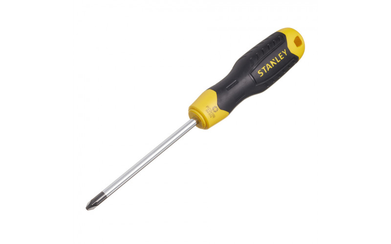 Отвертка крестовая PZ2 100 мм Stanley CushionGrip (0-64-974)
