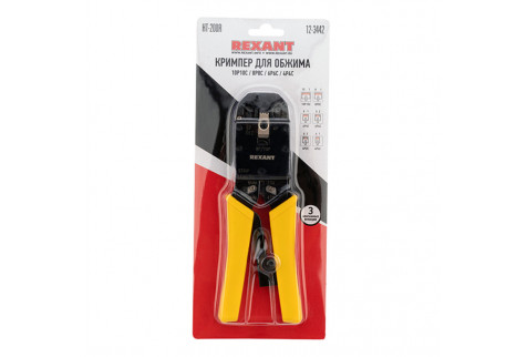 Кримпер Rexant (12-3442) HT-200R для обжима 10P10C/8P8C/6P6C/4P4C стальной