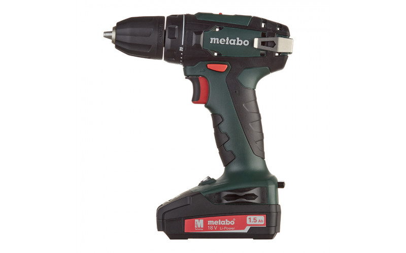 Дрель-шуруповерт аккумуляторная Metabo BS 18 В (602207550) 18В 2х1,5Ач Li-Ion