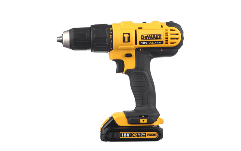 Дрель-шуруповерт аккумуляторная ударная DeWalt DCD776S2 18В 2х1,5Ач Li-Ion