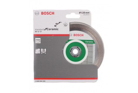 Диск алмазный по керамике Bosch Professional (2608602202) 125x22,2x1,6 мм сплошной сухой рез