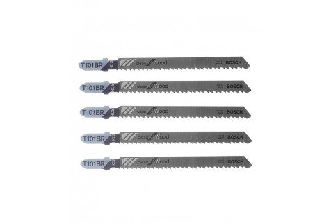 Пилки для лобзика Bosch T101BR (2608630014) по дереву L74 мм чистый рез (5 шт.)