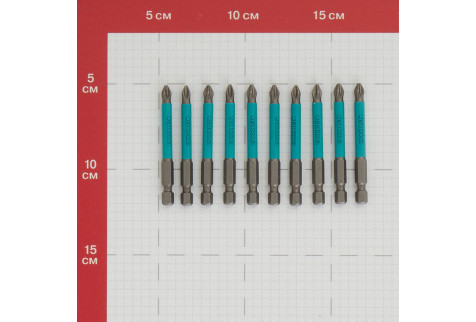 Бита Jettools (W2-22-0702) PH2 магнитная 70 мм (10 шт.)