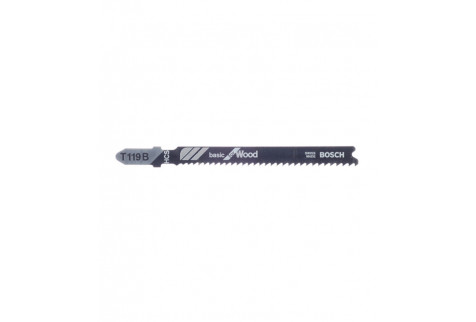 Пилки для лобзика Bosch T119B (2608630037) по дереву L67 мм прямой рез (5 шт.)
