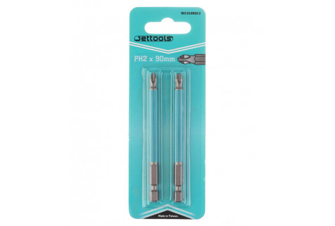 Бита Jettools (W2-22-0902-2) PH2 магнитная 90 мм (2 шт.)