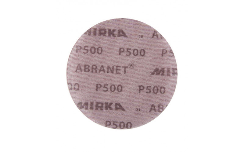 Диск шлифовальный Mirka Abranet d125 мм P500 на липучку сетчатая основа (5 шт.)