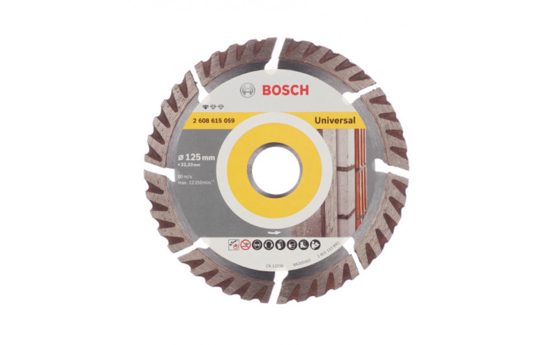 Диск алмазный универсальный Bosch (2608615059) 125x22,2x2 мм сегментный сухой рез