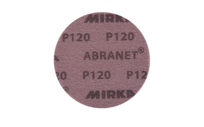 Диск шлифовальный Mirka Abranet d150 мм P120 на липучку сетчатая основа (5 шт.)