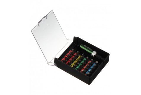 Набор бит Jettools (W-4731) PH/ PZ/ SL / TORX/ HEX 89 мм с адаптером (31 шт.)