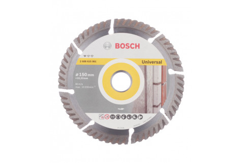 Диск алмазный универсальный Bosch (2608615061) 150x22,2x2,4 мм сегментный сухой рез