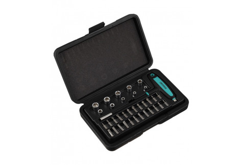 Набор бит и головок Jettools (W-3635) PH/ PZ/ SL / TORX/ HEX 25 мм с адаптером (35 шт.)