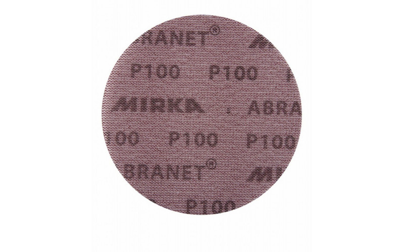 Диск шлифовальный Mirka Abranet d150 мм P100 на липучку сетчатая основа (5 шт.)