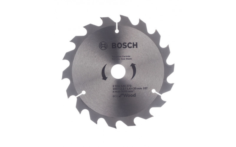 Диск пильный по дереву Bosch Optiline ECO (2608644372) 160х16/20х2,5 мм 18 зубьев