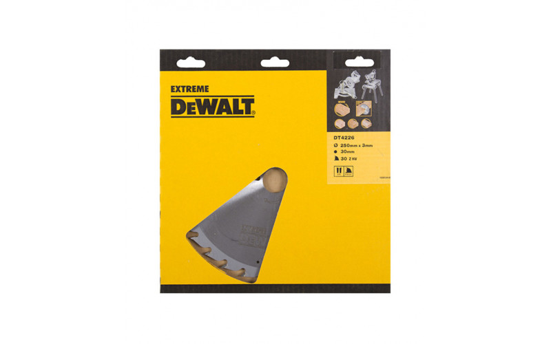 Диск пильный по дереву DeWalt Extreme WZ20 (DT4226-QZ) 250х30х2,2 мм 30 зубьев
