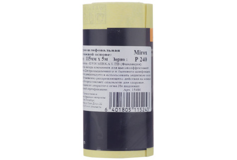 Наждачная бумага Mirka Mirox 115 мм 5 м Р240