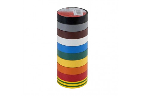 Изолента 3M Temflex 1300 ПВХ 10 цветов 15 мм 10 м (10 шт.)