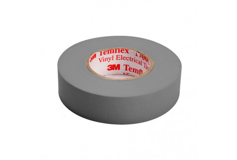 Изолента 3M Temflex 1300 ПВХ серая 19 мм 20 м