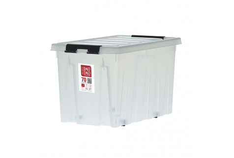 Контейнер для хранения Rox Box 589х396х375 мм 70 л с крышкой и роликами
