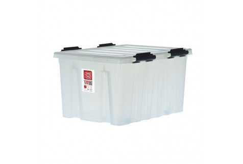 Контейнер для хранения Rox Box 740х565х415 мм 120 л с крышкой и роликами