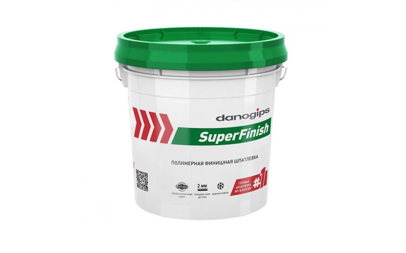 Шпатлевка Danogips SuperFinish универсальная 17 л/28 кг