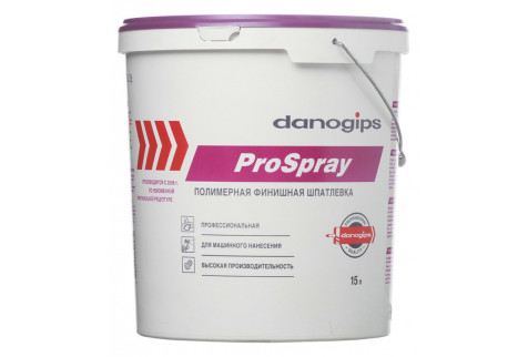 Шпатлевка Danogips Pro Spray полимерная 15 л/25 кг