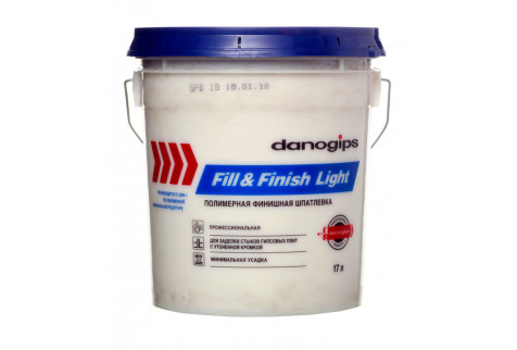 Шпатлевка Danogips Fill&Finish Light универсальная облегченная 17 л/20,9 кг
