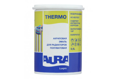 Эмаль для радиаторов в/д Aura Luxpro Thermo полуматовая 0.9 л