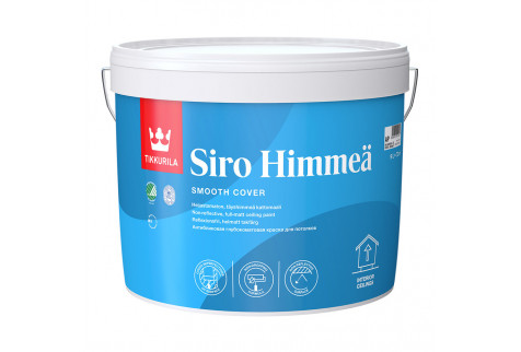 Краска водно-дисперсионная для потолка Tikkurila Siro Himmea (Сиро Мат) белая 9 л