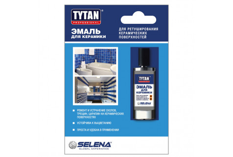 Эмаль для керамики Tytan Professional белая 8 мл