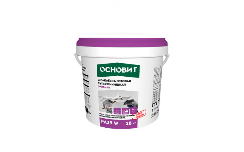 Шпатлевка финишная Основит Элисилк РА39 W 28 кг