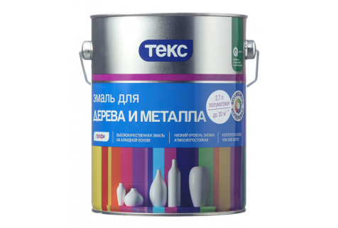 Эмаль алкидная Текс Профи основа D полуматовая 2,7 л
