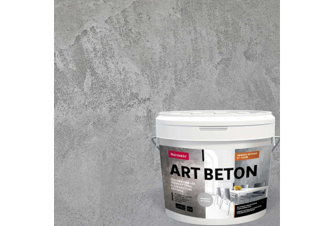 Штукатурка декоративная с эффектом бетона Bayramix Аrt Beton микроцемент AB-02 серый 10 кг