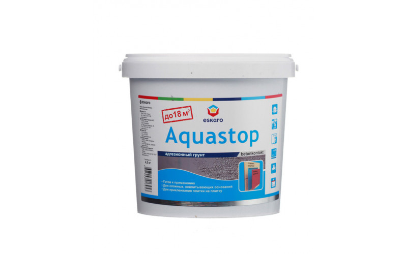 Грунт бетоноконтакт Eskaro Aquastop 4,5 кг