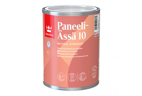 Лак акриловый интерьерный Tikkurila Paneeli-Assa 10 основа EP бесцветный 0,9 л матовый