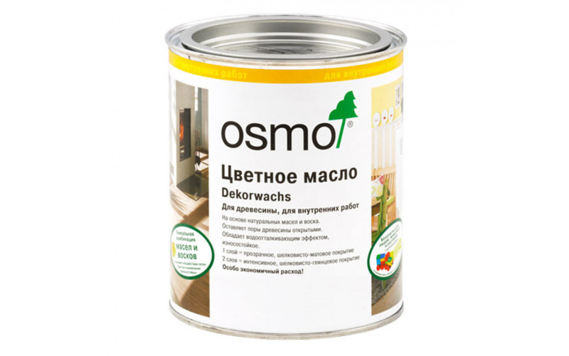 Масло для дерева Osmo Dekorwachs Transparente Tone 3161 венге матовое 0,75 л