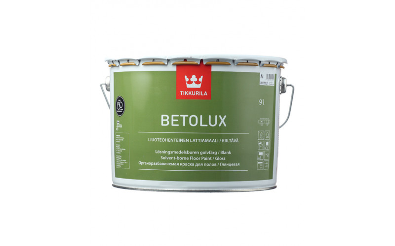 Краска Tikkurila Betolux для пола белая глянцевая основа А 9 л