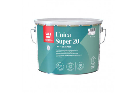Лак алкидно-уретановый яхтный Tikkurila Unica Super 20 основа EP бесцветный 9 л полуматовый