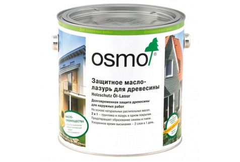 Масло-лазурь для дерева защитное Osmo Holzschuts Ol-Lasur 732 дуб светлый шелковисто-матовое 2,5 л