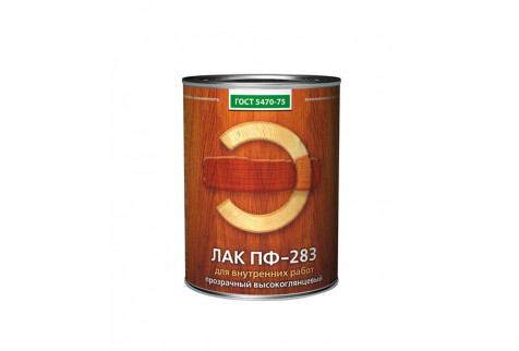 Лак алкидный Empils ПФ-283 ГОСТ 5470-75 бесцветный 0,8 кг высокоглянцевый