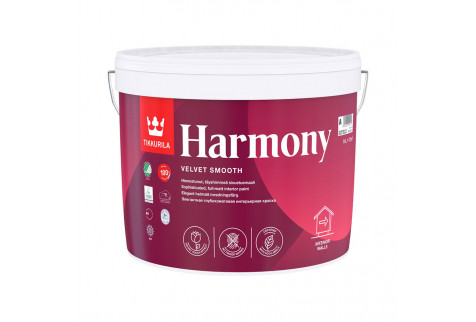 Краска водно-дисперсионная Tikkurila Harmony моющаяся основа C 9 л