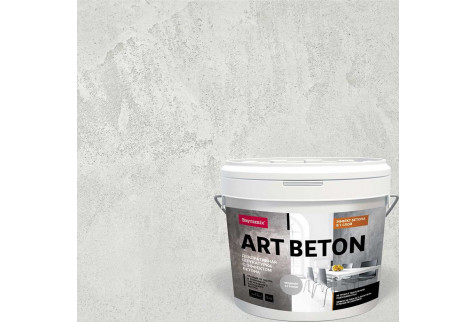 Штукатурка декоративная с эффектом бетона Bayramix Аrt Beton микроцемент AB-01 светло-серый 10 кг